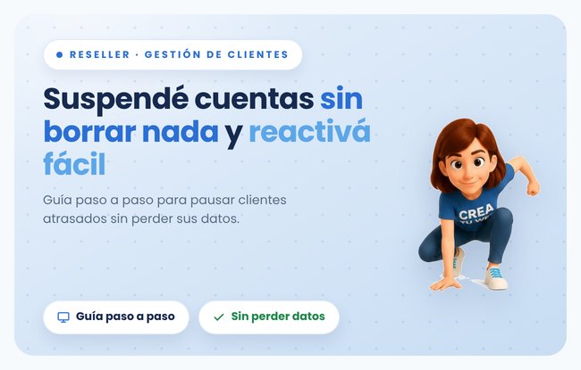 Que hacer con la web de un cliente que dejo de pagarte, sin perder el trabajo que hiciste en Crea Tu Web