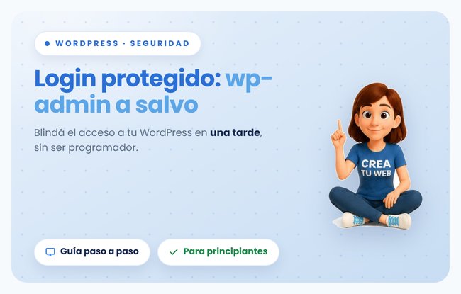 Como proteger el acceso a tu cuenta de Crea Tu Web y evitar que alguien entre sin permiso, paso a paso (para principiantes)