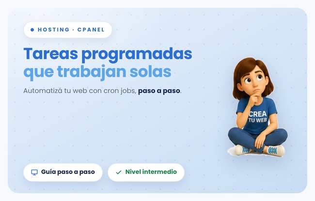 Automatiza tu web: cómo programar tareas repetitivas en tu hosting sin ser programador, paso a paso (nivel intermedio)