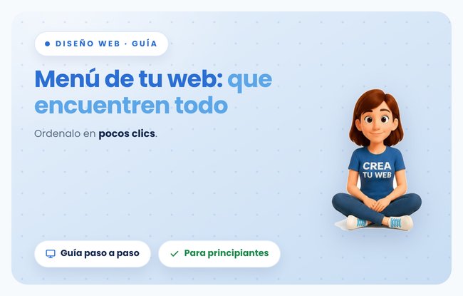 Cómo armar el menú de navegación de tu página sin programar, paso a paso